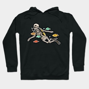 Scuba Diver Skeleton Funny Scuba Diving Gift Hoodie